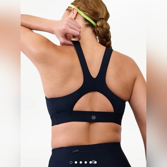 Athleta Other - Athleta Interval Sports Bra D-DD Size M? no Size Tag Navy Gym Training Workout